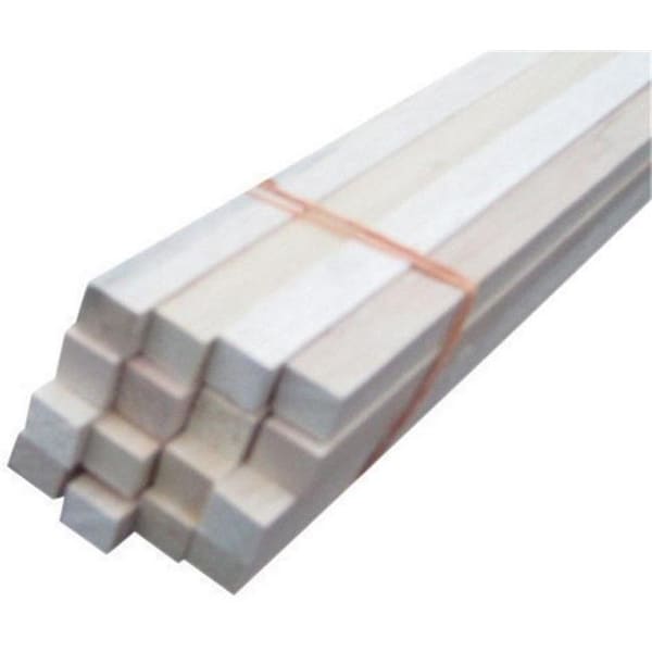 Dendesigns 02801-R0036C1 1 x 36 in. Thunderbird Forest Poplar Dowels Square Hardwood Natural - pack of 4 DE152523 - main